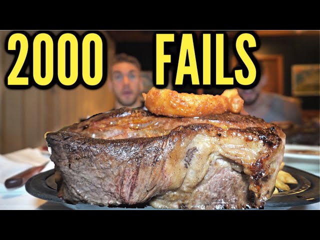 WORLD FAMOUS 72oz STEAK CHALLENGE | Man Vs Food Challenge At Sayler's In Portland Oregon!