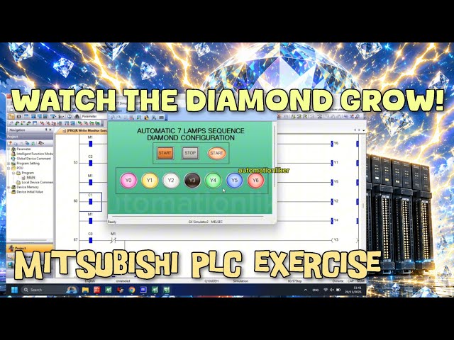 How to Build a Perfect Diamond Lighting Sequence using Mitsubishi PLC