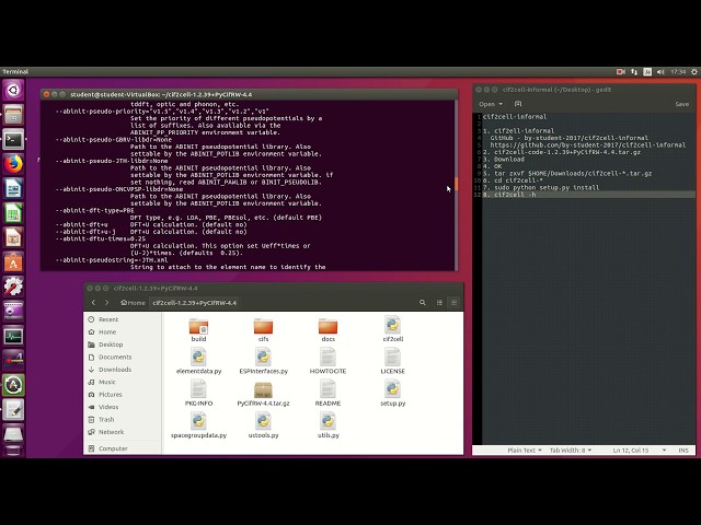 cif2cell-informal (install) (Linux)