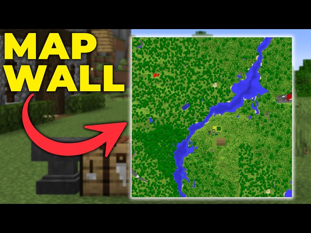 How To Make a Map Wall in Minecraft