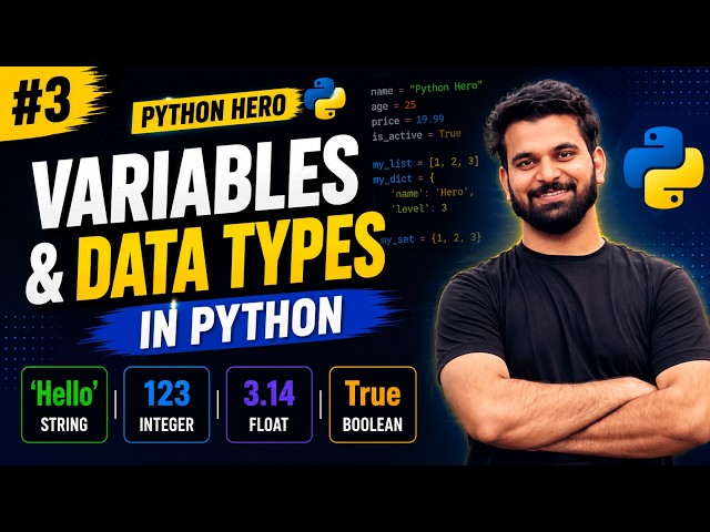 Variables and Data Types in Python | Python Hero