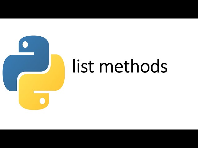 Learn Everything About list methods in python
