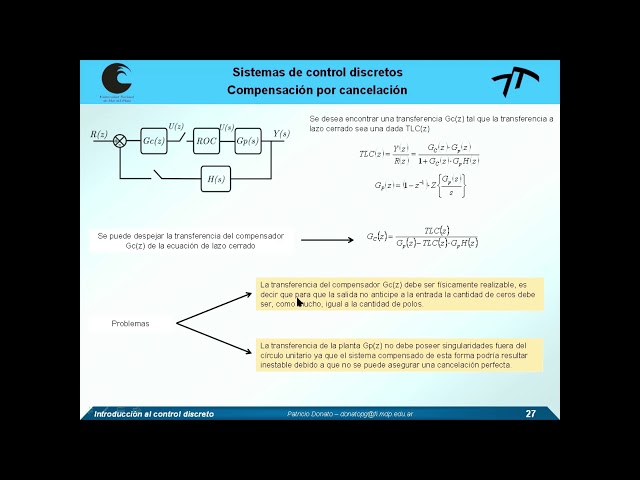 Intr. al Control Discreto - Unidad 05 - Sistemas discretos: Compensación