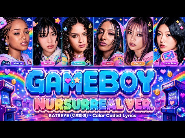 KATSEYE (캣츠아이) - GAMEBOY | Nursurreal Ver (Color Coded Lyrics)