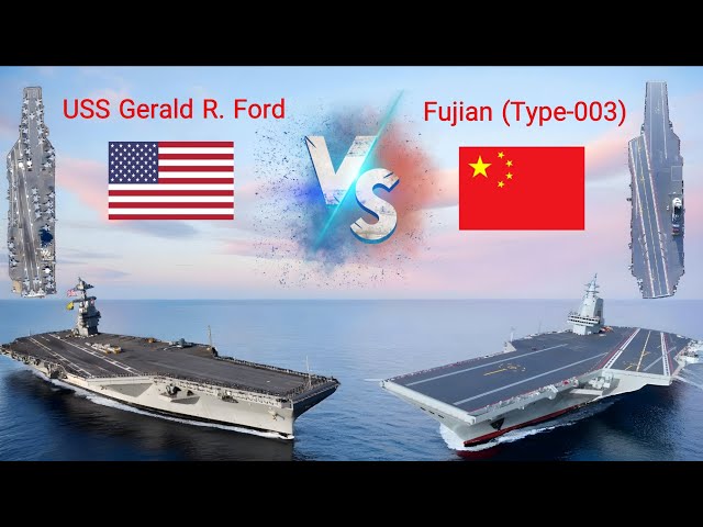 USS Gerald R. Ford vs Fujian (Type 003) | World’s Most Advanced Aircraft Carrier Showdown