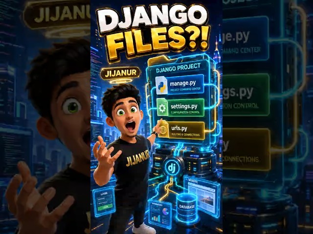 Django Project Structure Explained in 30 Seconds 🚀🐍 #Python #Django #shorts