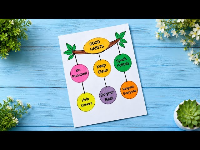 Good Habits Chart | Good Habits Creative TLM | Primary School TLM #goodhabitstlm #primaryschooltlm 
