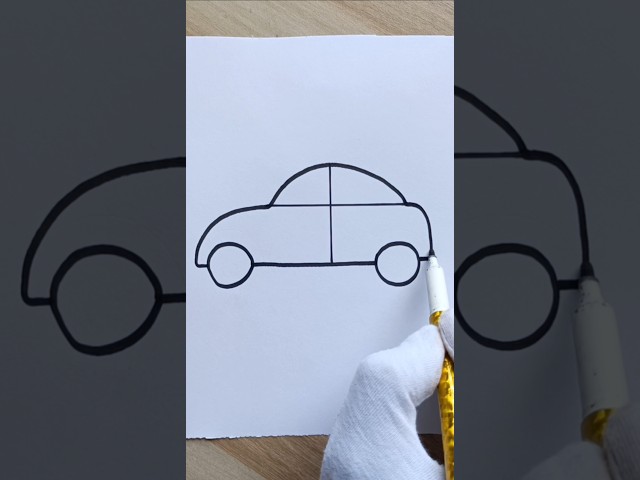 Cute Things to Draw 03 | Car Drawing Easy #drawing #sketch #cute #car #simple #easy #tutorial #art