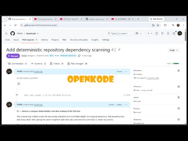 Day 5 of building OpenKode : Deterministic repository dependency scanning