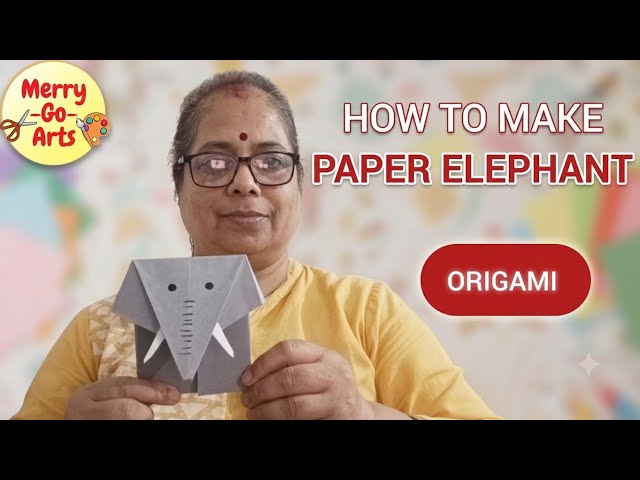 How to make Paper Elephant 🐘#anuradhaprasad #crafttutorial #origami #youtubevideo 