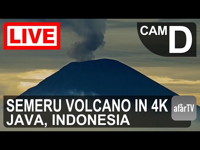 🔴 Live Now: Erupting Semeru Volcano in Java, Indonesia in 4K Ultra HD (CAM D)