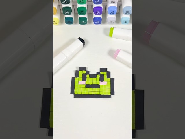 Mini Pixel Art Idea 🐸 #art #pixelart #pixelartideas #cute #drawing #artideas #pixel