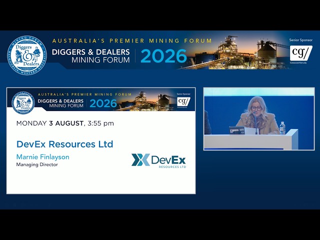 DevEx Resources Ltd - Marnie Finlayson, Managing Director