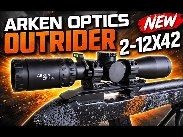 ARKEN OPTIC'S NEW 2-12X42 OUTRIDER - SFP Fiber Optic RED DOT BRIGHT Duplex Reticle.