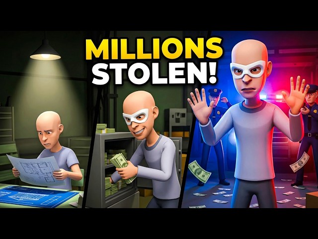 Classic Caillou's Bank Heist After Juvie Breakout! / Busted & Grounded
