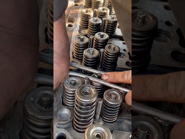 Engine Head Repair Valve Lock Installation #mechaniclife #yt #viral #shorts