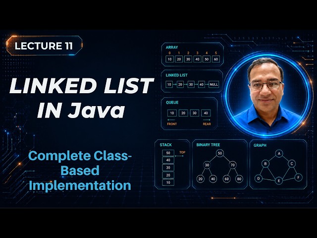 Singly Linked List in Java | Complete Class Based Implementation | Lecture 11 | Urdu/Hindi