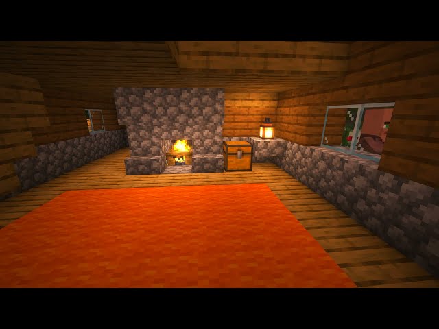 🔥 Hearthlight & Rainstorms 🔥 – A Cozy Minecraft Fireplace Ambience (w/music)