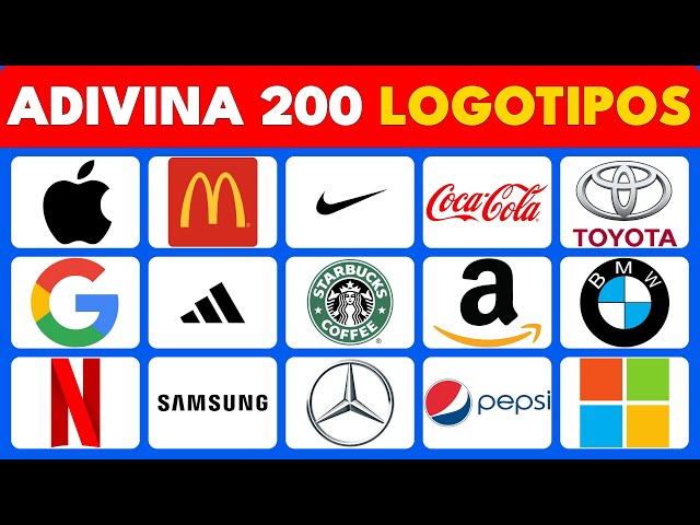¿Adivina los 200 Logotipos? Desafío Imposible de Marcas Famosas