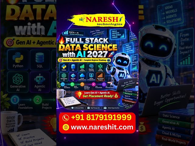 Full Stack Data Science with Gen AI & Agentic AI 2027 | Full Stack Data Science AI Jobs | Naresh IT