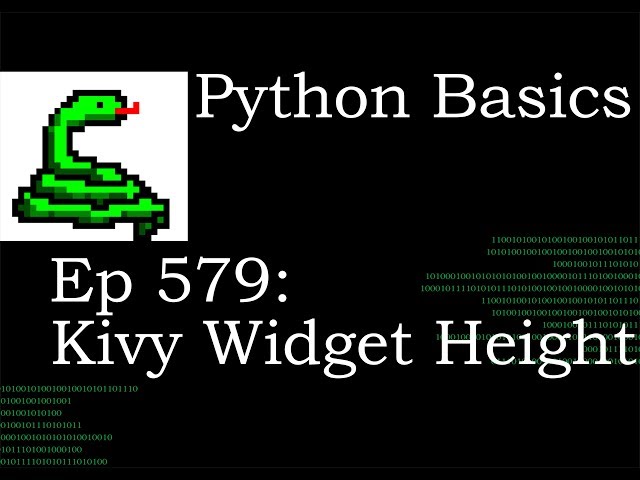 Python Basics Tutorial Using Height DP Argument For Kivy BoxLayout Widget