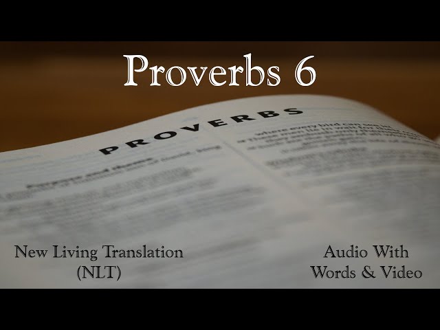 Proverbs 6 - Holy Bible - New Living Translation (NLT) Audio Bible With Video