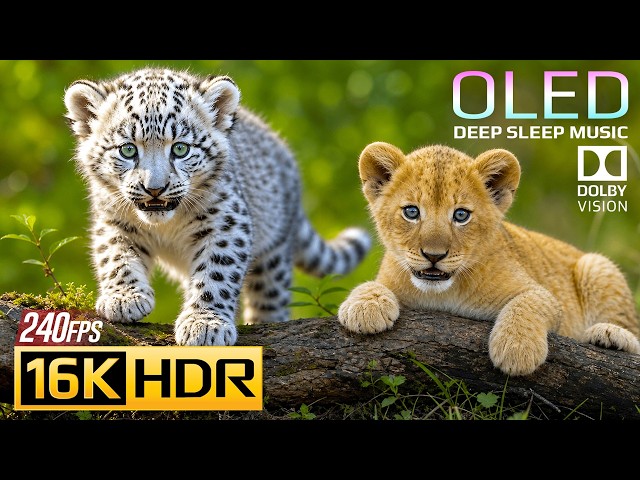 Unbelievable Baby Animals & Nature Video | 16K Dolby Vision OLED HDR Test (8K/4K Video TV)