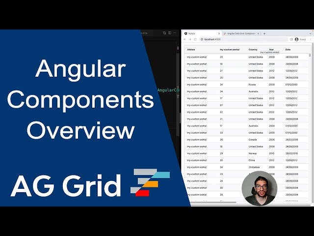 Angular Custom AG Grid Component Overview