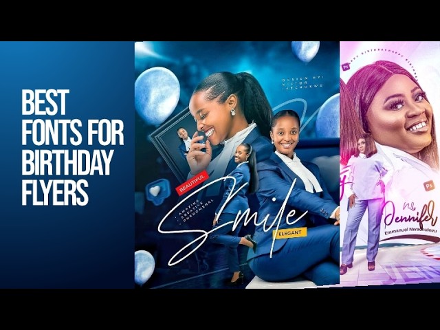 How to Choose the PERFECT Font for a Birthday Flyer Design | Typography Tips for Designers