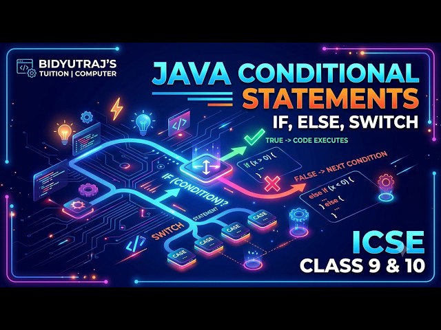 Java Conditional Statements Explained: If, Else, Switch | ICSE Class 9 & 10