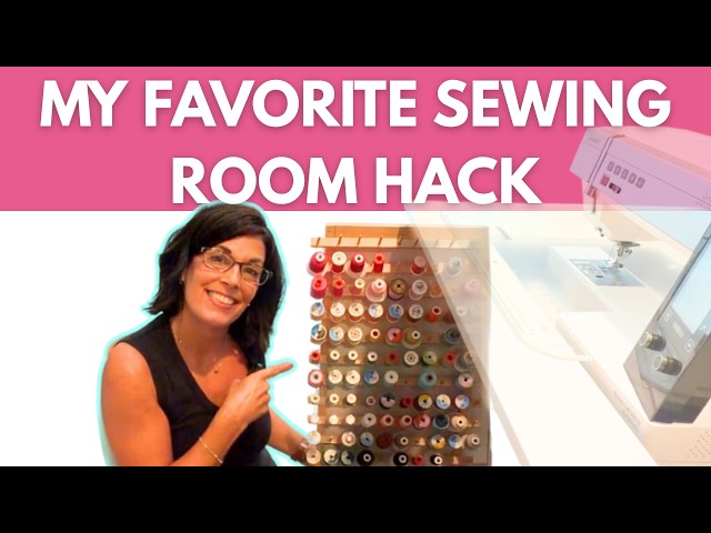 I Put My Thread Rack on Drawer Slides… and It’s GENIUS | DIY Pull-Out Thread Holder