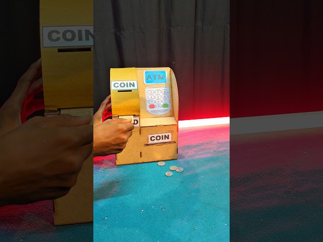 ATM machine making a#homemade /🔥diy #how to make a ATM machine