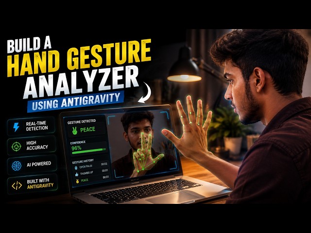 I BUILT A HAND GESTURE ANALYZER USING ANTIGRAVITY! 🤯#antigravity #ai