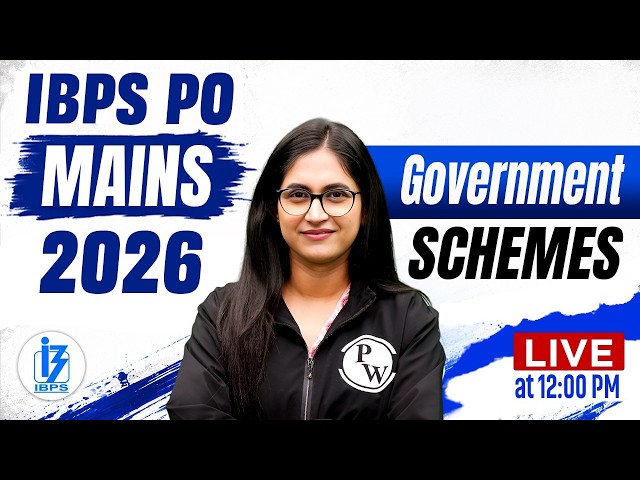 IBPS PO Mains 2026 🔥 | PO Series | Government Schemes | by Sushmita Ma'am