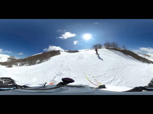 Campo Felice in Ski (Rome) with RicohTheta S