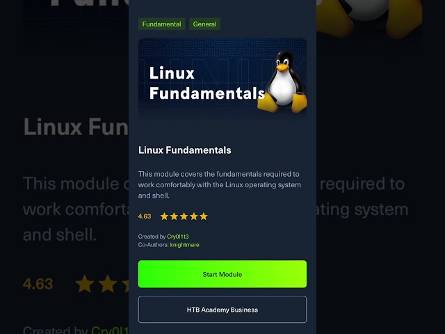 Learn the #cybersecurity fundamentals for FREE #HTB #HTBAcademy #Hacking