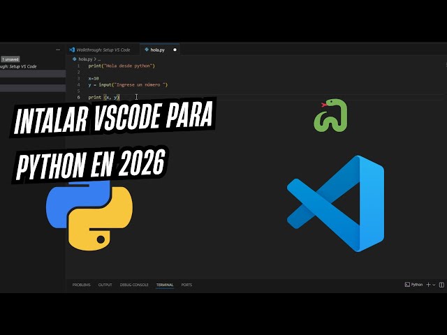 Como Instalar VISUAL STUDIO CODE para PYTHON (2026)
