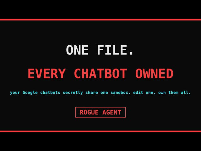 One Writable File Could Hijack Every Chatbot You Run (Rogue Agent)