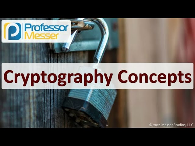 Cryptography Concepts - SY0-601 CompTIA Security+ : 2.8