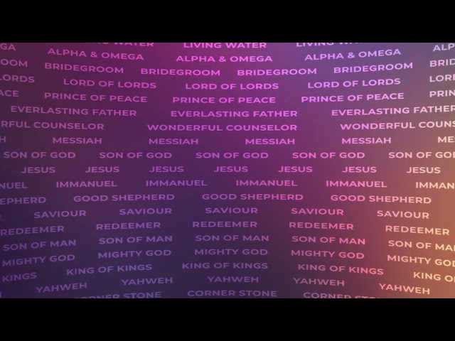 FREE Vibrant Names of Jesus (NT) Motion Background Loop | Scrolling Savior & Lord Visual church
