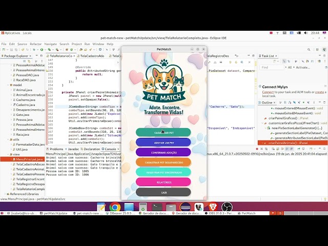 PetMatch: Project for the Object-Oriented Programming course at university!
