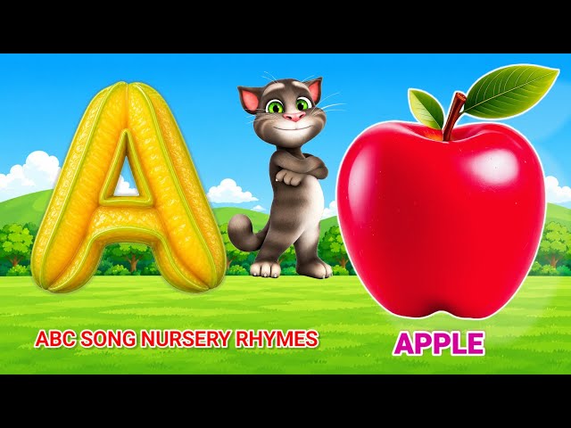 Phonics Song with TWO Words - A For Apple - ABC Alphabet Songs with Sounds for Children