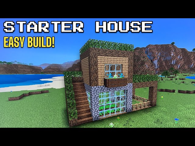 Minecraft Tutorial: How To Build A Starter House
