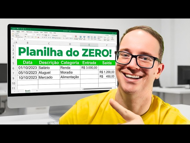 How to Create a Spreadsheet in Excel from Scratch for Financial Control (Beginner's Guide)
