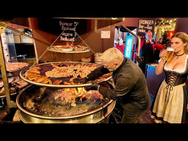 Amazing Christmas Market in Germany 2025 Berlin - Food and Walking 4k