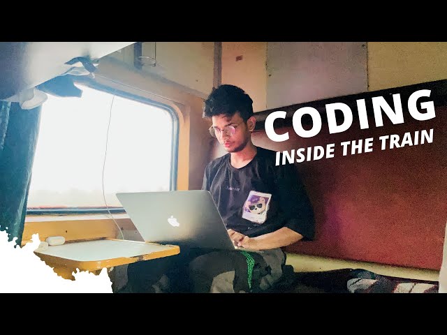 Coding Inside the Train | @developerRahul #coding #programming #developerlife