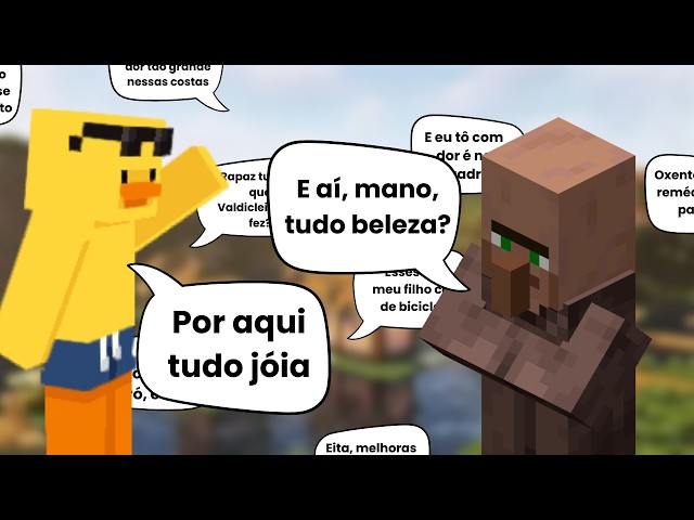 CONVERSANDO COM OS VILLAGERS NO MINECRAFT!
