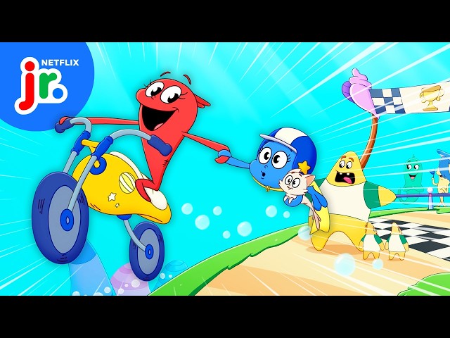 Wildest Tricks & Wackiest Stunts 💥 Dr. Seuss's Red Fish, Blue Fish | Netflix Jr
