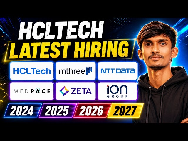 HCLTech, mthree, NTT Data, Medpace, Zeta & ION Hiring Updates 2026 | HCLTech Latest Hiring 2026