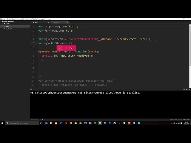 Node JS Tutorial for Beginners #15   Writable Streams